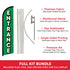 Entrance (Green) Windless Banner Flag & Pole Kit