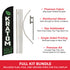 Kratom Sold Here Windless Banner Flag & Pole Kit