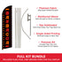 Barbacoa Windless Banner Flag & Pole Kit