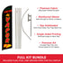 Tacos Al Vapor Windless Banner Flag & Pole Kit