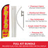 Fries Windless Banner Flag & Pole Kit