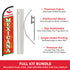 Comida Mexicana Windless Banner Flag & Pole Kit