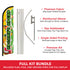 Aguas Frescas Windless Banner Flag & Pole Kit