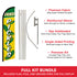 Fried Pickles Windless Banner Flag & Pole Kit