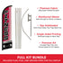 Fitness Classes Windless Banner Flag & Pole Kit