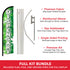 Dispensary (Green) Windless Banner Flag & Pole Kit