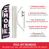 Smoke Shop (Purple) Windless Banner Flag & Pole Kit
