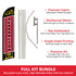 Reparacion De Autos Windless Banner Flag & Pole Kit
