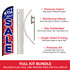 Sale (4th of July) Windless Banner Flag & Pole Kit