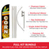 Roasted Corn Windless Banner Flag & Pole Kit