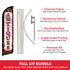 Antiques (Mirror) Windless Banner Flag & Pole Kit