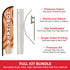 Horchata Windless Banner Flag & Pole Kit