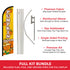 Pumpkin Patch Windless Banner Flag & Pole Kit