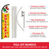 Dulceria Windless Banner Flag & Pole Kit