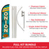 Blooming Onion Windless Banner Flag & Pole Kit