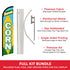 Sweet Corn Windless Banner Flag & Pole Kit