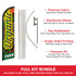 Organic Food Windless Banner Flag Kit