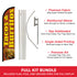 Tacos and Burritos (Burnt Orange) Windless Banner Flag Kit
