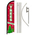 X-Mas Trees Sold Here Windless Banner Flag Kit