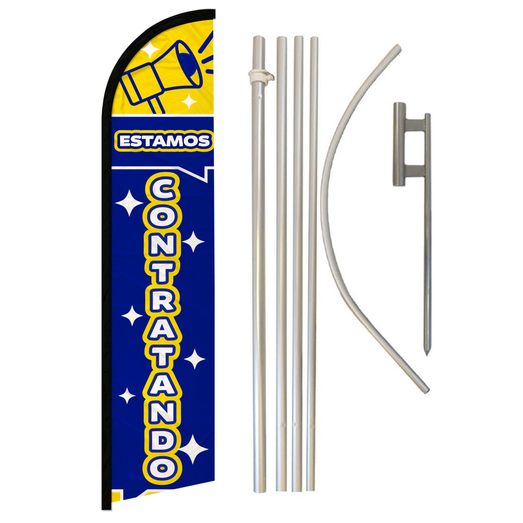 Estamos Contratando Windless Banner Flag Kit