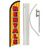 Rentals (Sunburst) Windless Banner Flag & Pole Kit