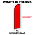 Red Solid Color Windless Banner Flag