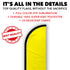 Yellow Solid Color Windless Banner Flag