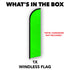 Neon Green Solid Color Windless Banner Flag