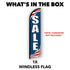 Sale (Patriotic) Windless Banner Flag