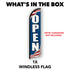 Open (Patriotic) Windless Banner Flag
