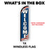 Welcome (Patriotic) Windless Banner Flag