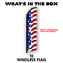 USA Star Spangled Windless Banner Flag