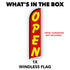 Open (Red & Yellow) Windless Banner Flag