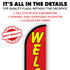 Welcome (Red & Yellow) Windless Banner Flag