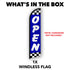 Open (Blue Checkered) Windless Banner Flag