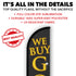 We Buy Gold (Black) Windless Banner Flag