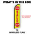Stop Sale Stop (Red & Yellow) Windless Banner Flag