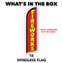Fireworks (Red) Windless Banner Flag