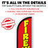 Fireworks (Red) Windless Banner Flag