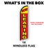 Now Leasing (Red & Yellow) Windless Banner Flag