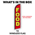 Food Windless Banner Flag