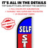 Self Storage (Red & Blue) Windless Banner Flag