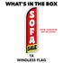 Sofa Sale (Red & Yellow) Windless Banner Flag