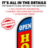 Open House (Blue & Red) Windless Banner Flag