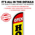 Open House (Red & Yellow) Windless Banner Flag
