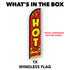 Hot Buys (Red) Windless Banner Flag