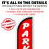 Parking (Red) Windless Banner Flag