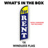 For Rent Windless Banner Flag