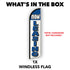 Now Leasing (Blue & White) Windless Banner Flag