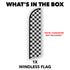 Black & White Checkered Windless Banner Flag
